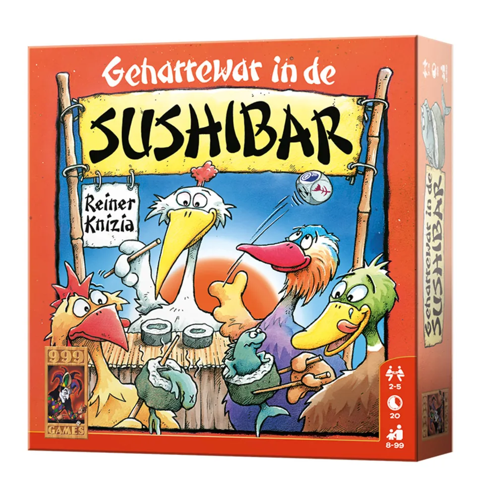 999 Games Geharrewar In De Sushibar Dobbelspel