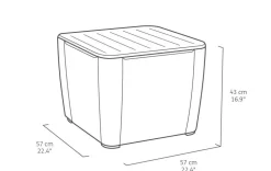 Allibert Hocker Met Opbergruimte (57X57 Cm)