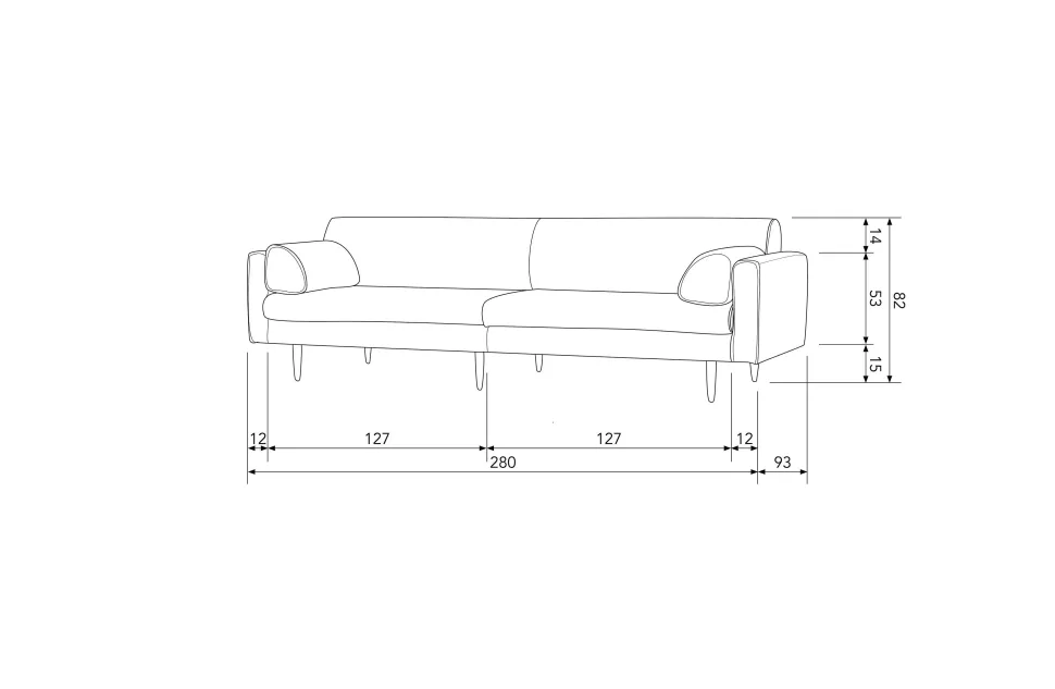 Bepurehome 3-Zitsbank Muze