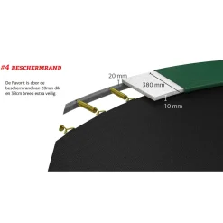 Berg Ultim Favorit Inground Trampoline 280X190 Cm
