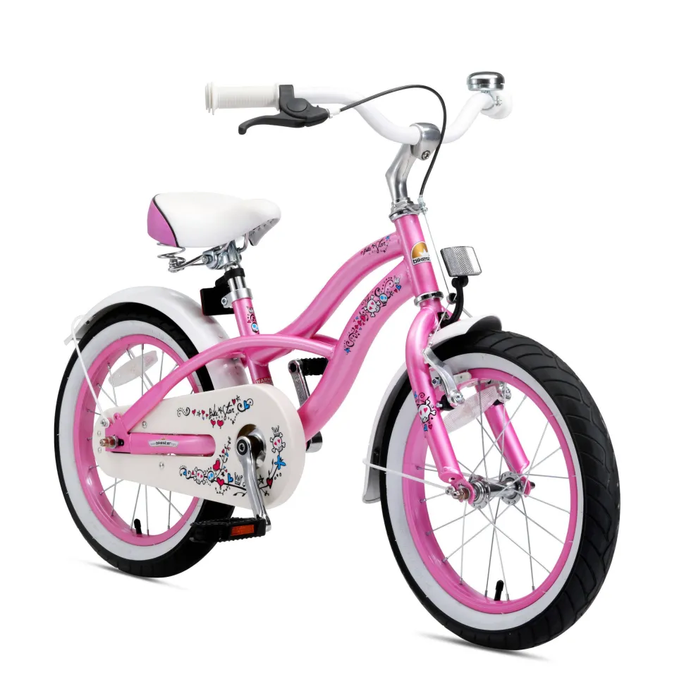 Bikestar Cruiser Kinderfiets 16 Inch Roze