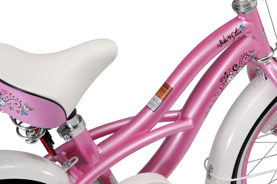 Bikestar Cruiser Kinderfiets 16 Inch Roze