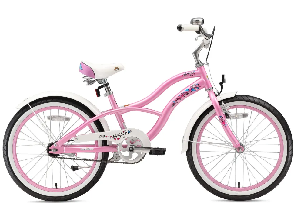 Bikestar Cruiser Kinderfiets 20 Inch Roze