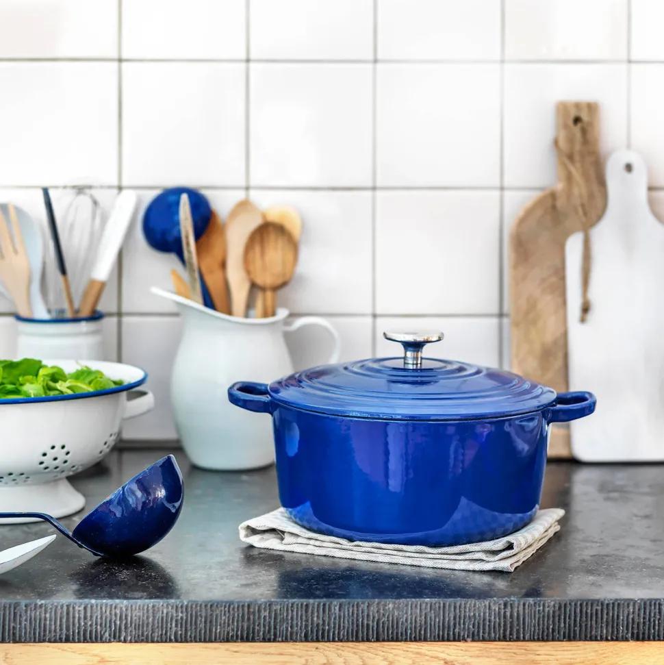 Bk Braadpan Bourgogne Blue (O24 Cm)