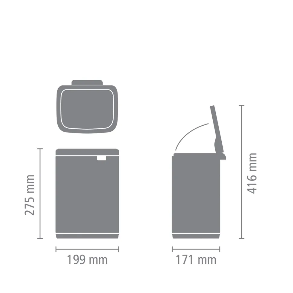 Brabantia Bo Afvalemmer (4L)
