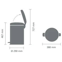 Brabantia Newicon Pedaalemmer (20L)