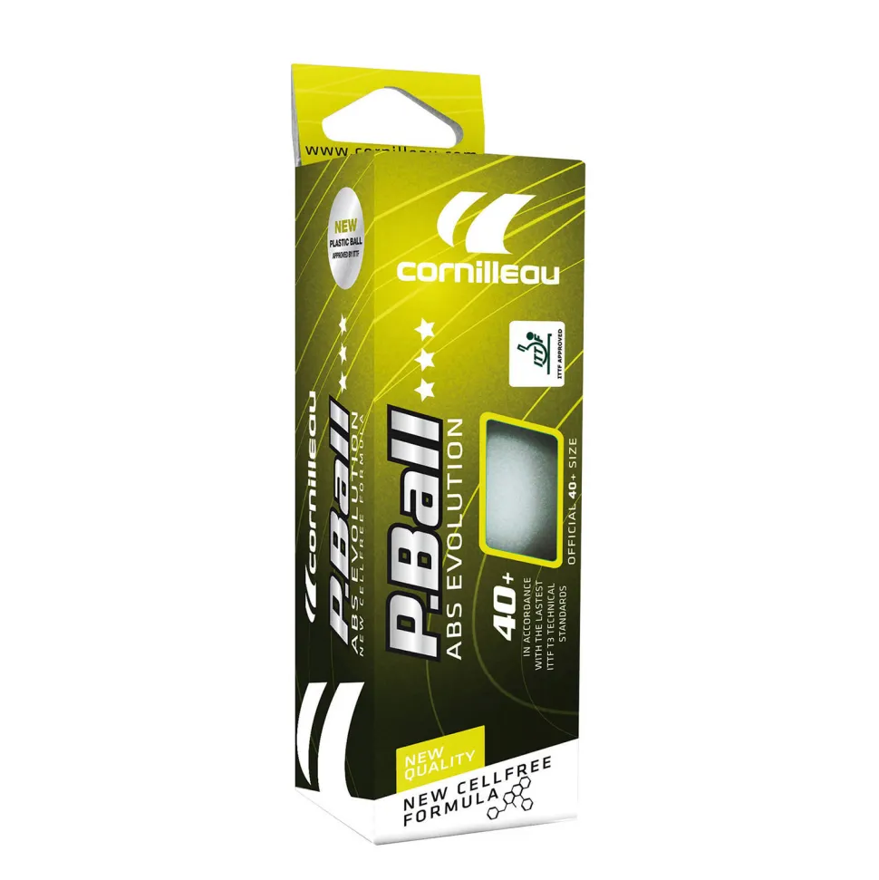 Cornilleau Tafeltennisballen P-Ball *** Wit 3 St. Tafeltennisballen P-Ball *** 3 Stuks (Wit)