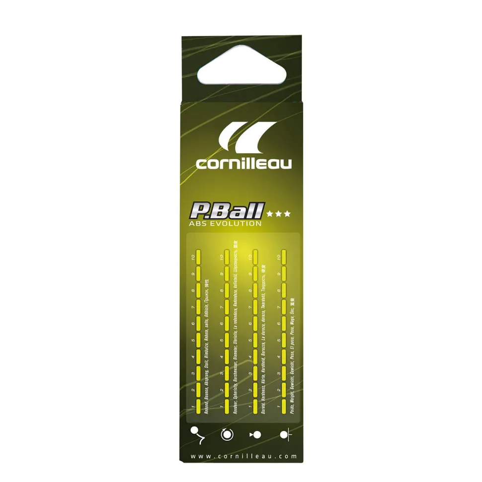 Cornilleau Tafeltennisballen P-Ball *** Wit 3 St. Tafeltennisballen P-Ball *** 3 Stuks (Wit)