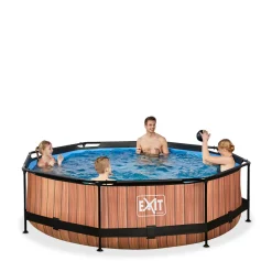 Exit Frame Pool O300X76Cm (12V Cartridge Filter) – Houtbruin