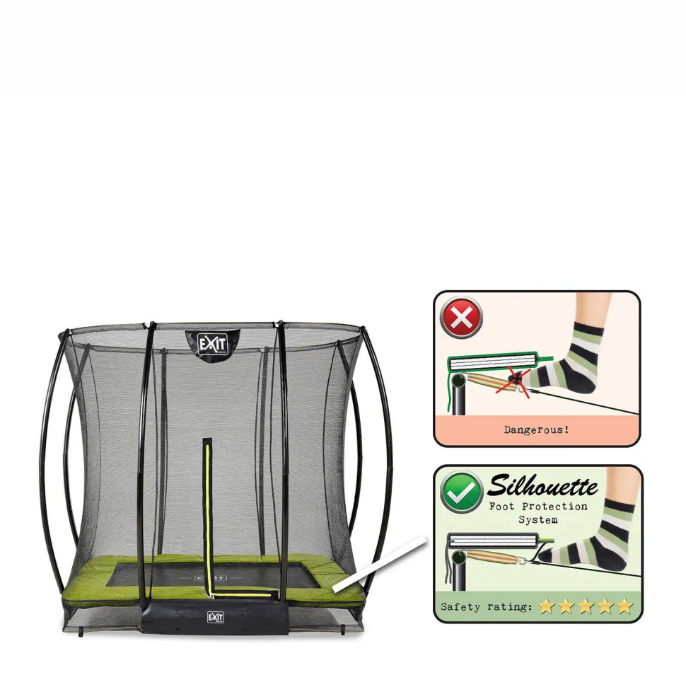 Exit Silhouette Ground Trampoline 214X153 Cm