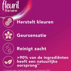 Fleuril Renew Liquid Bloesem - Vloeibaar Wasmiddel - Voordeelverpakking - 4 X 49 Wasbeurten - 196 Wasbeurten