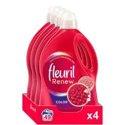 Fleuril Renew Liquid Color - Vloeibaar Wasmiddel - Voordeelverpakking - 4 X 49 Wasbeurten - 196 Wasbeurten