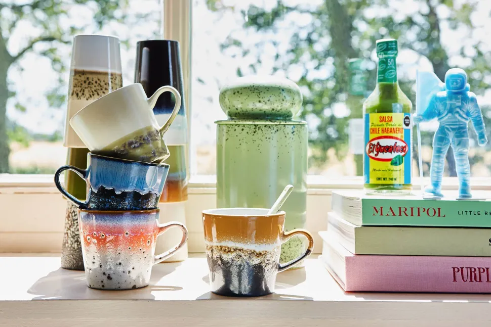 Hkliving Americanokopje 70'S (O8,5 Cm) (260 Ml) (Set Van 4)