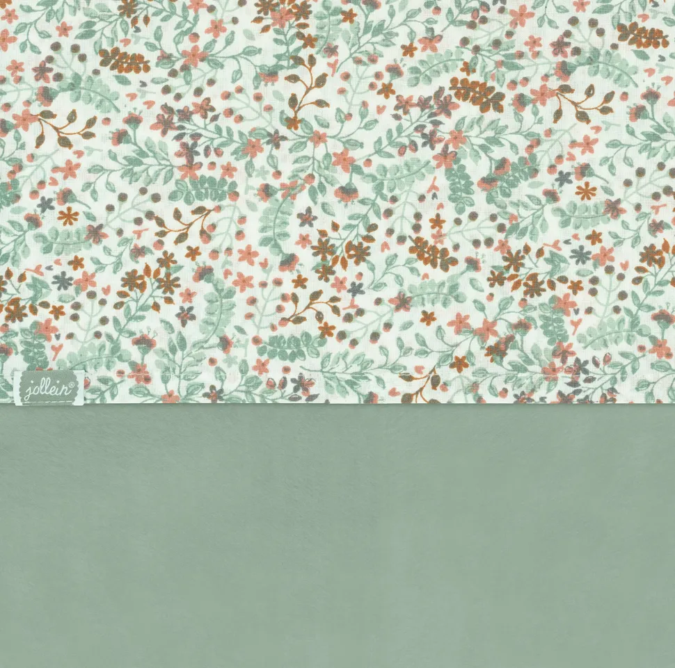 Jollein Baby Ledikantaken 120X150Cm Bloemen Groen