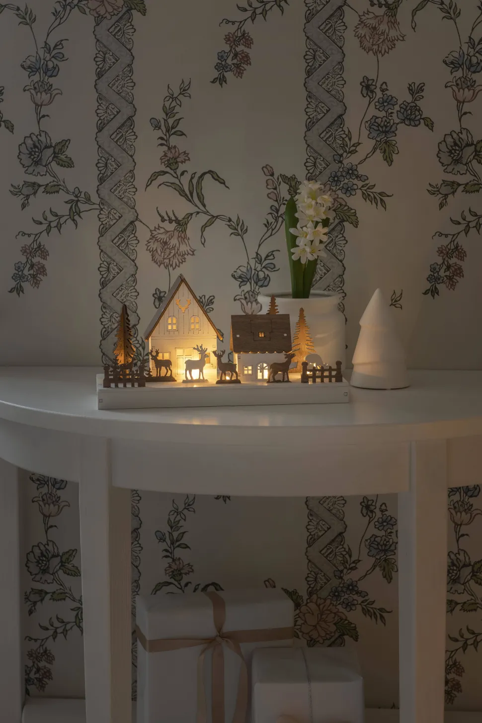 Konstsmide Silhouet Huis En Reedieren (Op Batterij Met Timer) (14X28 Cm) (6 Led)