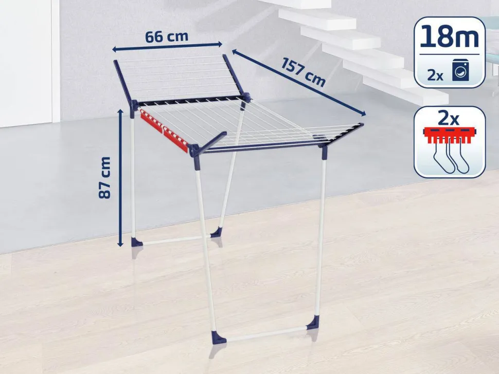Leifheit Droogrek Pegasus 180 Solid - 18 M Drooglengte