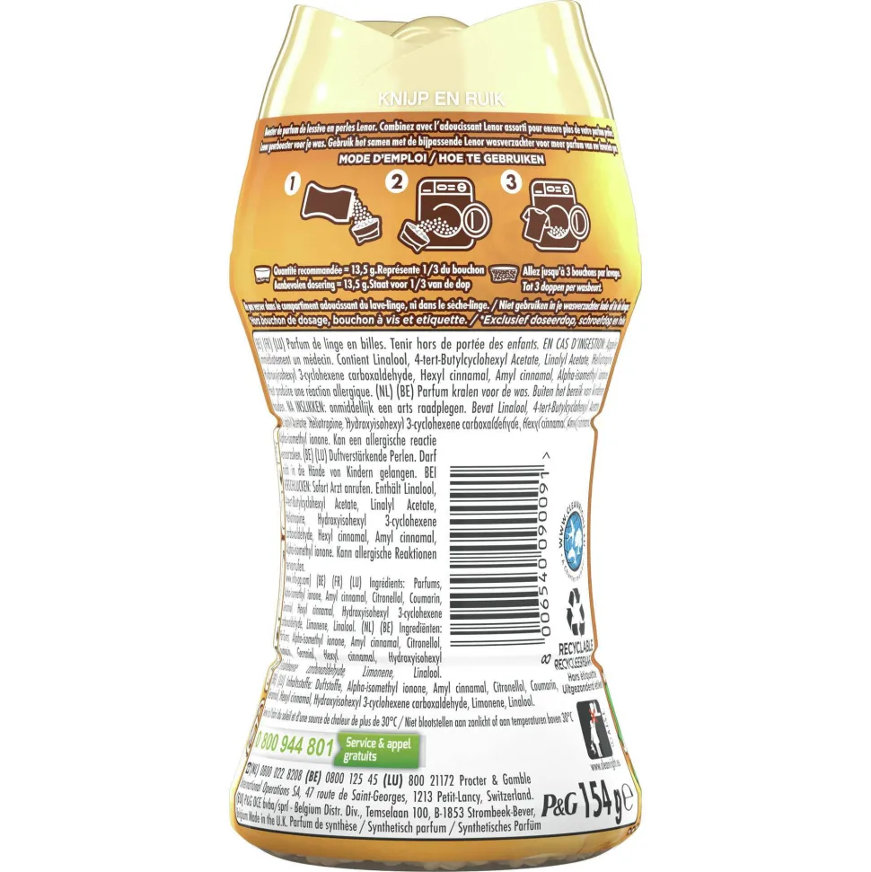 Lenor Gouden Orchidee In-Wash Geurparels - 6 X 154 Gram - Voordeelverpakking