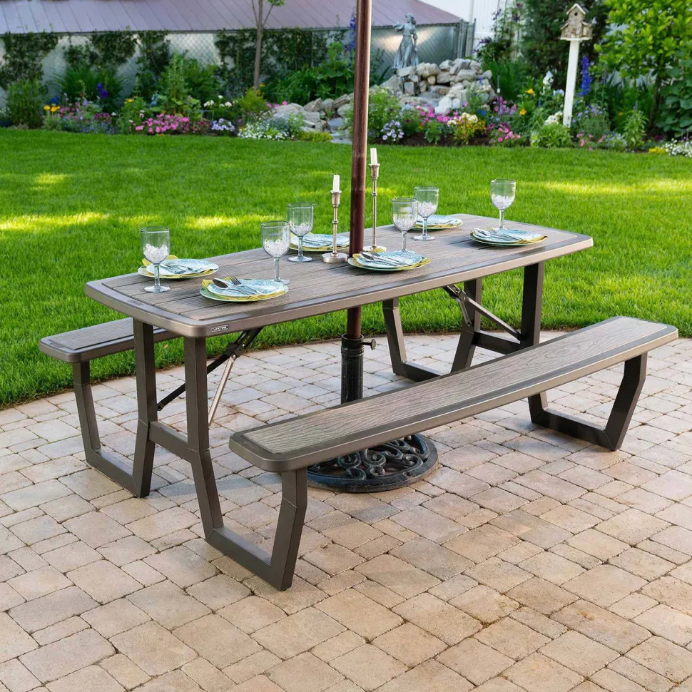 Lifetime Rough-Cut Opklapbare Picknicktafel