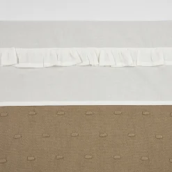 Meyco Baby Ledikantlaken Ruffle 100X150 Offwhite