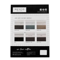 Meyco Sleepy Eyes Wieglaken 75X100 Cm Grijs
