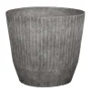 Mica Decorations Rio Bloempot Rond Lichtgrijs - (H28Xo31 Cm)