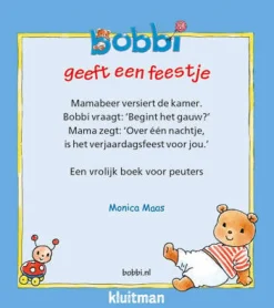 Monica Maas Bobbi: Bobbi Geeft Een Feestje Uitdeelboekjes