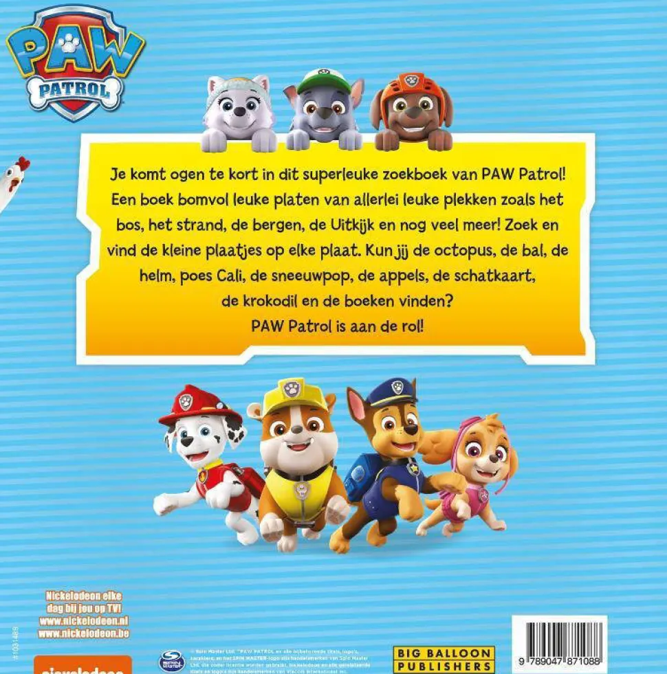 Nickelodeon And Viacom Paw Patrol: Groot Zoekboek
