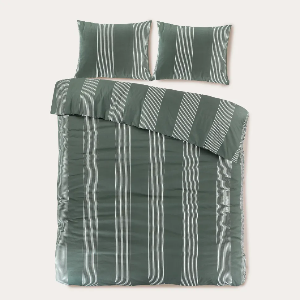 Nous Living Katoenen Dekbedovertrek Lits-Jumeaux Wide Stripe (240X220 Cm)