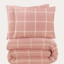 Nous Living Katoenen Dekbedovertrek Lits-Jumeaux Line Check (240X220 Cm)