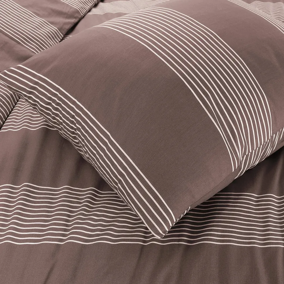 Nous Living Katoenen Dekbedovertrek 1 Persoons Wide Stripe (140X220 Cm)