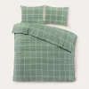 Nous Living Katoenen Dekbedovertrek Lits-Jumeaux Line Check (240X220 Cm)