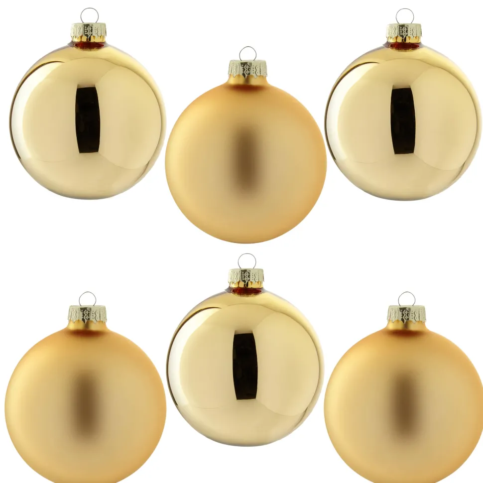 Nova Belle Kerstbal (Set Van 6) (O8 Cm)