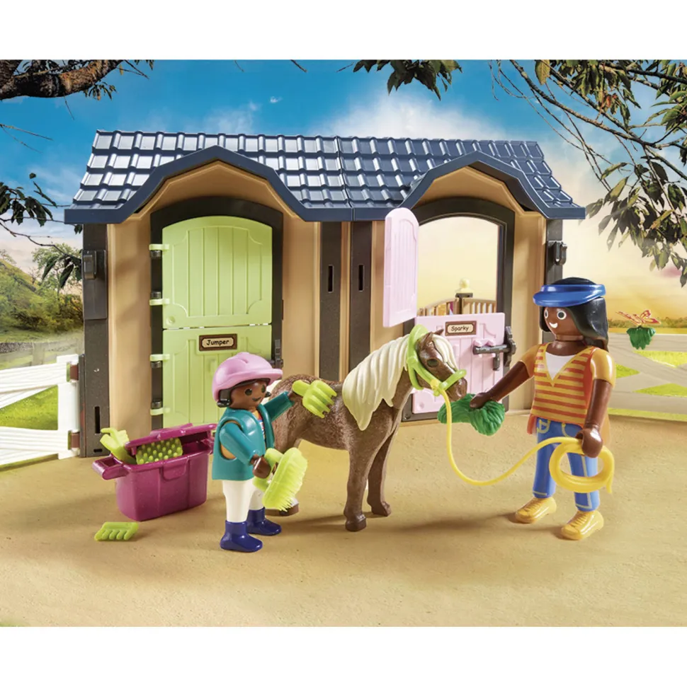 Playmobil Country Rijlessen Met Paardenboxen 70995