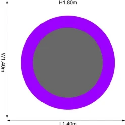 Plum Junior Trampoline Met Veiligheidsnet O140 Cm