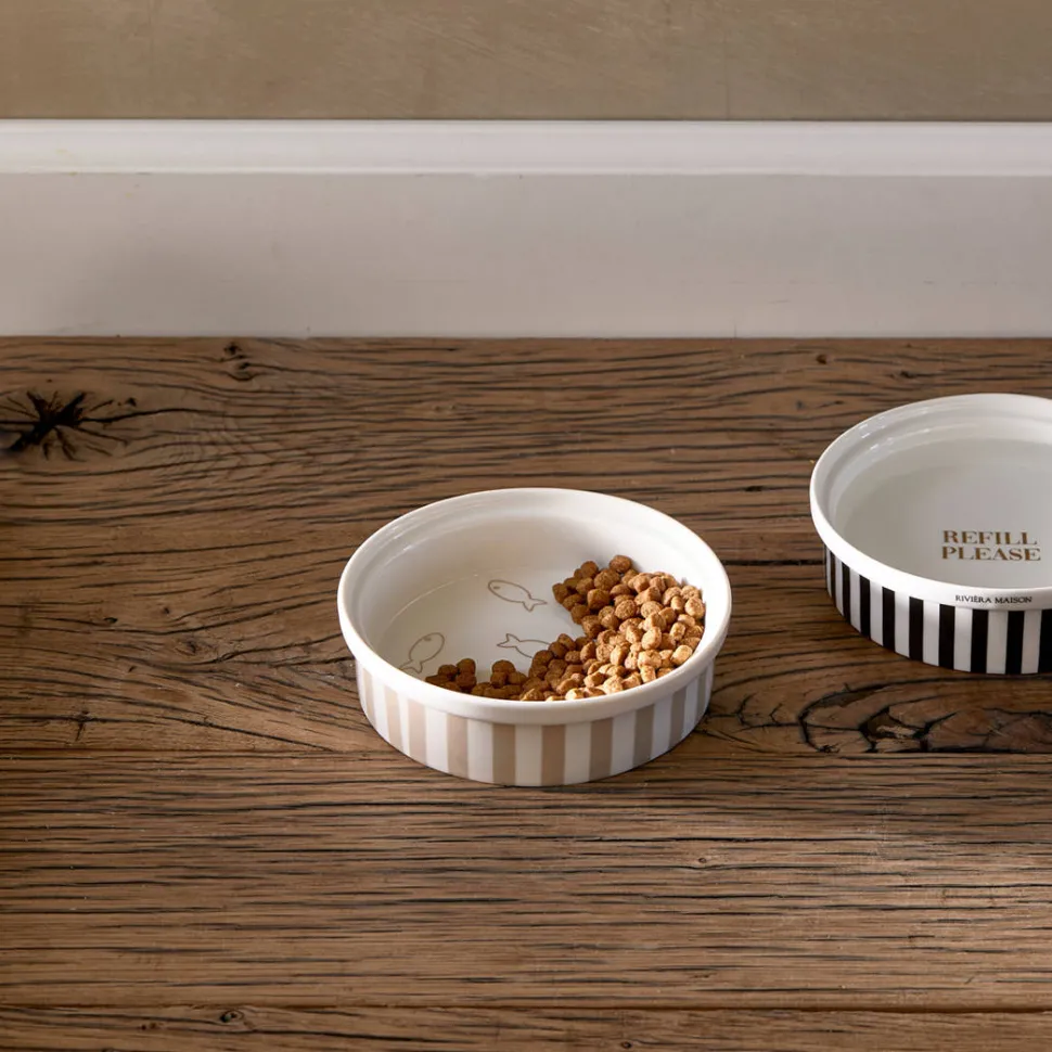 Riviera Maison Katten Voerbak - A Fish Tale Cat Bowl - S (O 15,5X4,5 Cm)