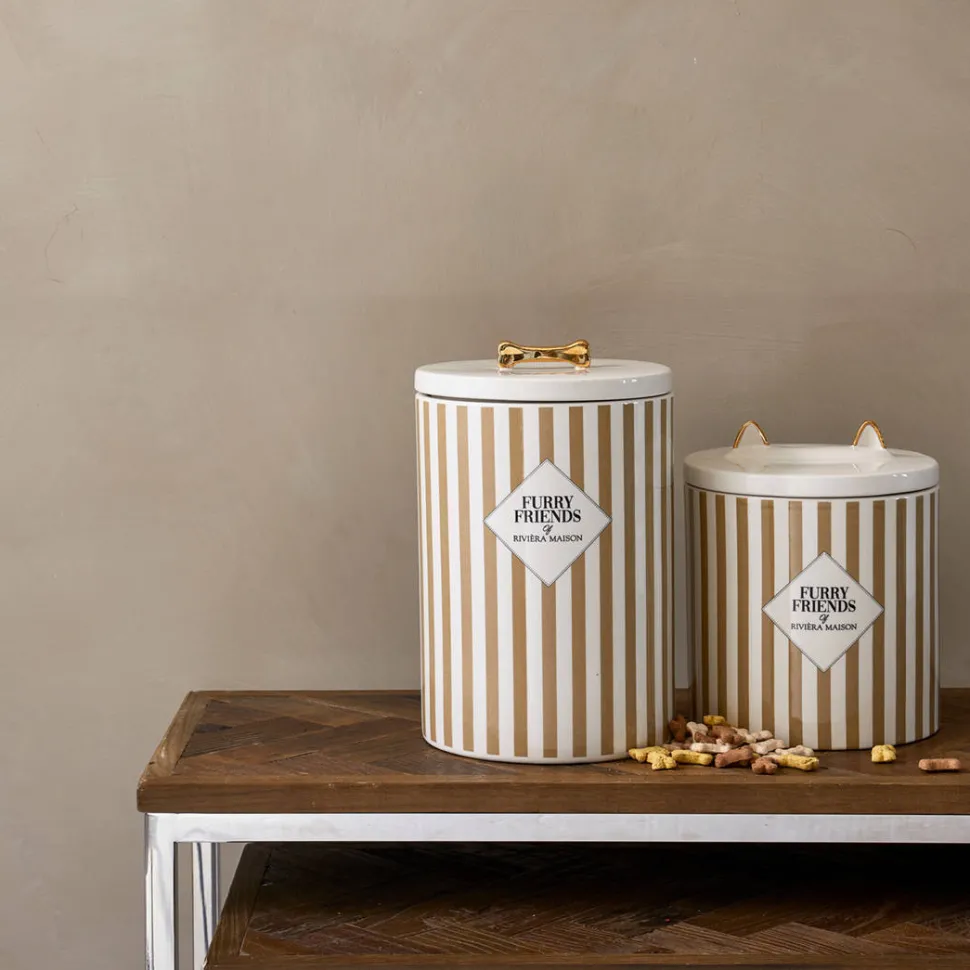 Riviera Maison Voorraadpot - Furry Friends Dog Food Storage Jar (17,5X28 Cm)