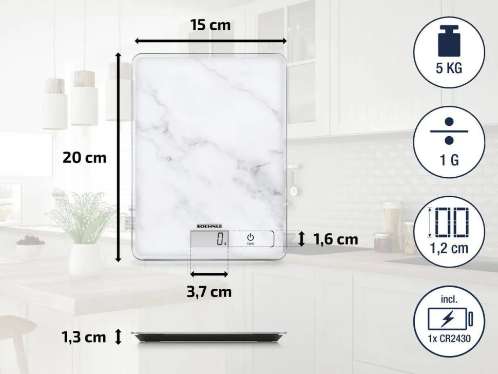 Soehnle Compact Keukenweegschaal