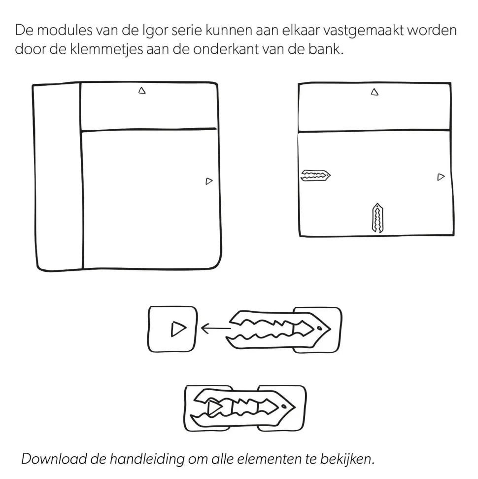 Wehkamp Home Igor Modulair Bankelement (Hoek Rechts)