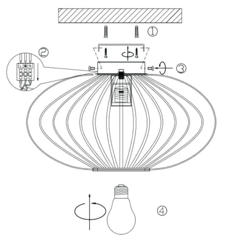 Wehkamp Home Plafondlamp Blade