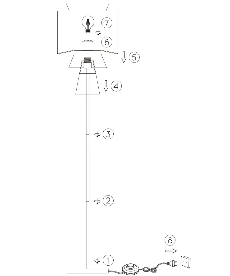 Wehkamp Home Vloerlamp Harvest