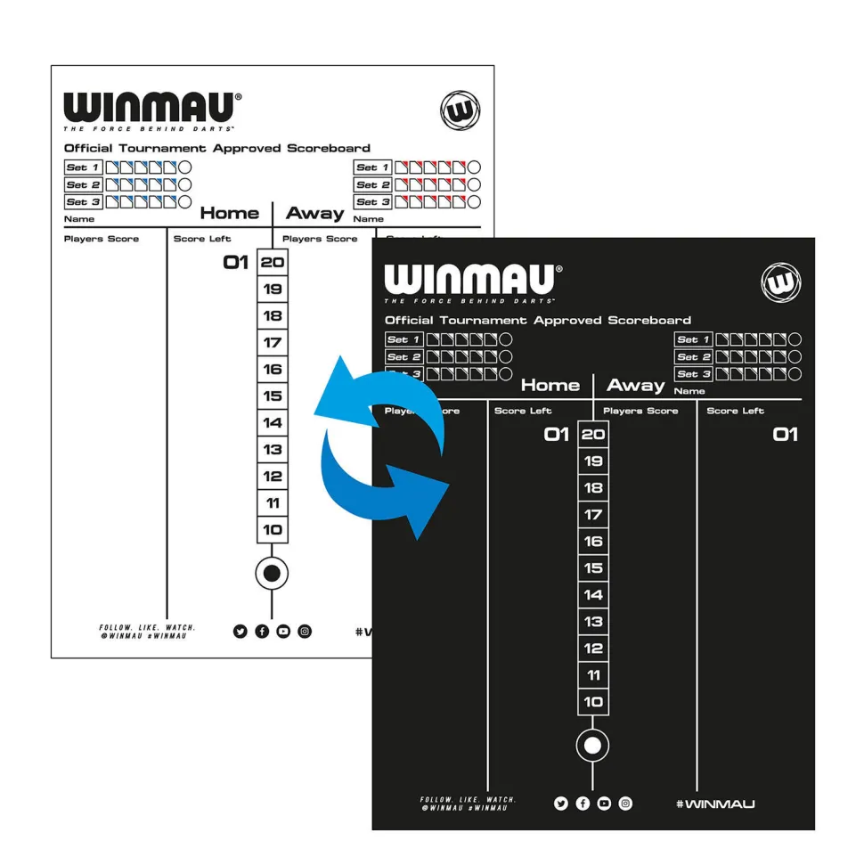 Winmau Whiteboard Scoreboard 40 X 30