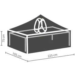 Winza Outdoor Covers Tuinmeubelhoes Tafel Tot 220 Cm + Bobbin