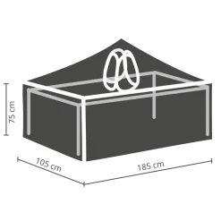 Winza Outdoor Covers Tuinmeubelhoes Tafel Tot 180 Cm + Bobbin
