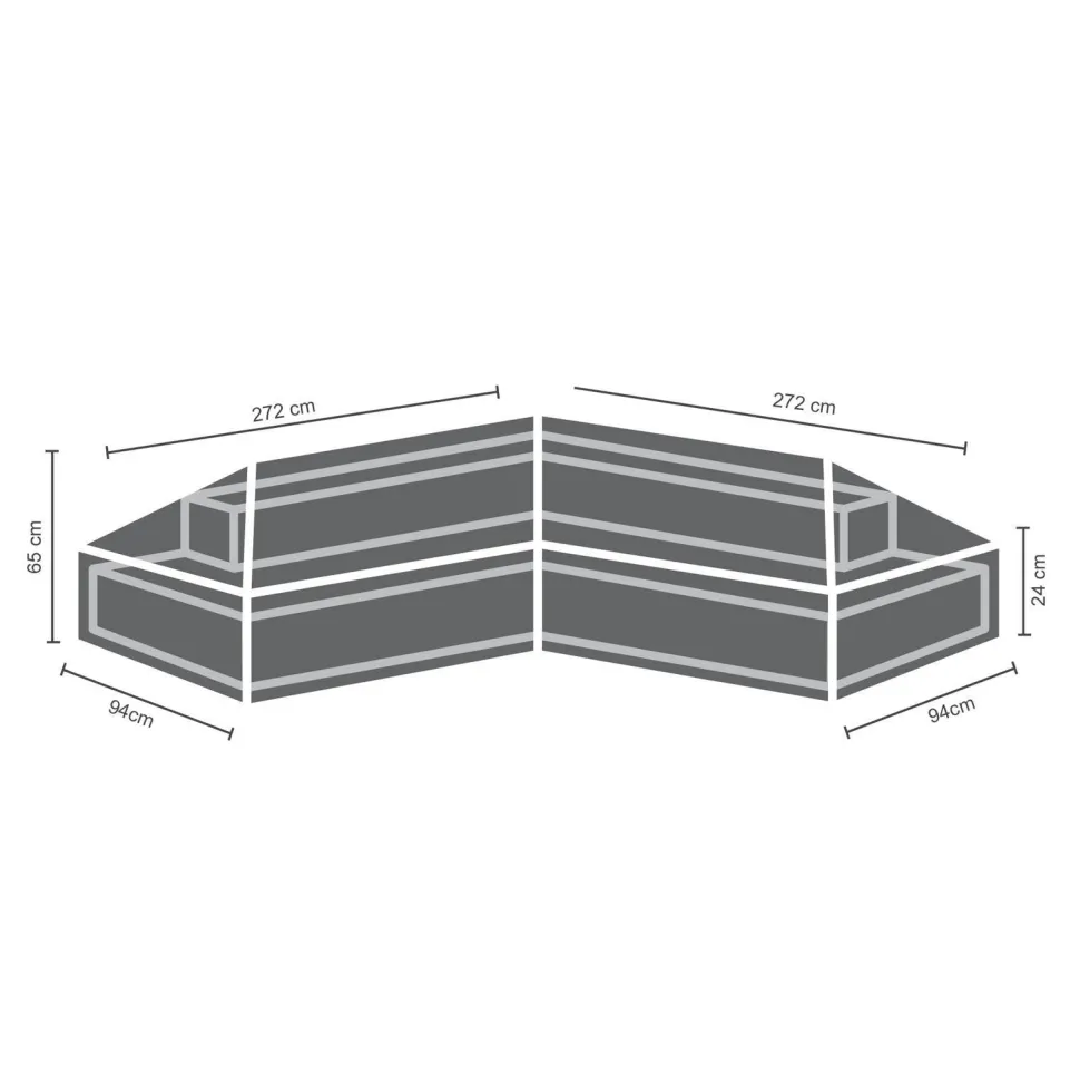 Winza Outdoor Covers Tuinmeubelhoes L-Vorm 272