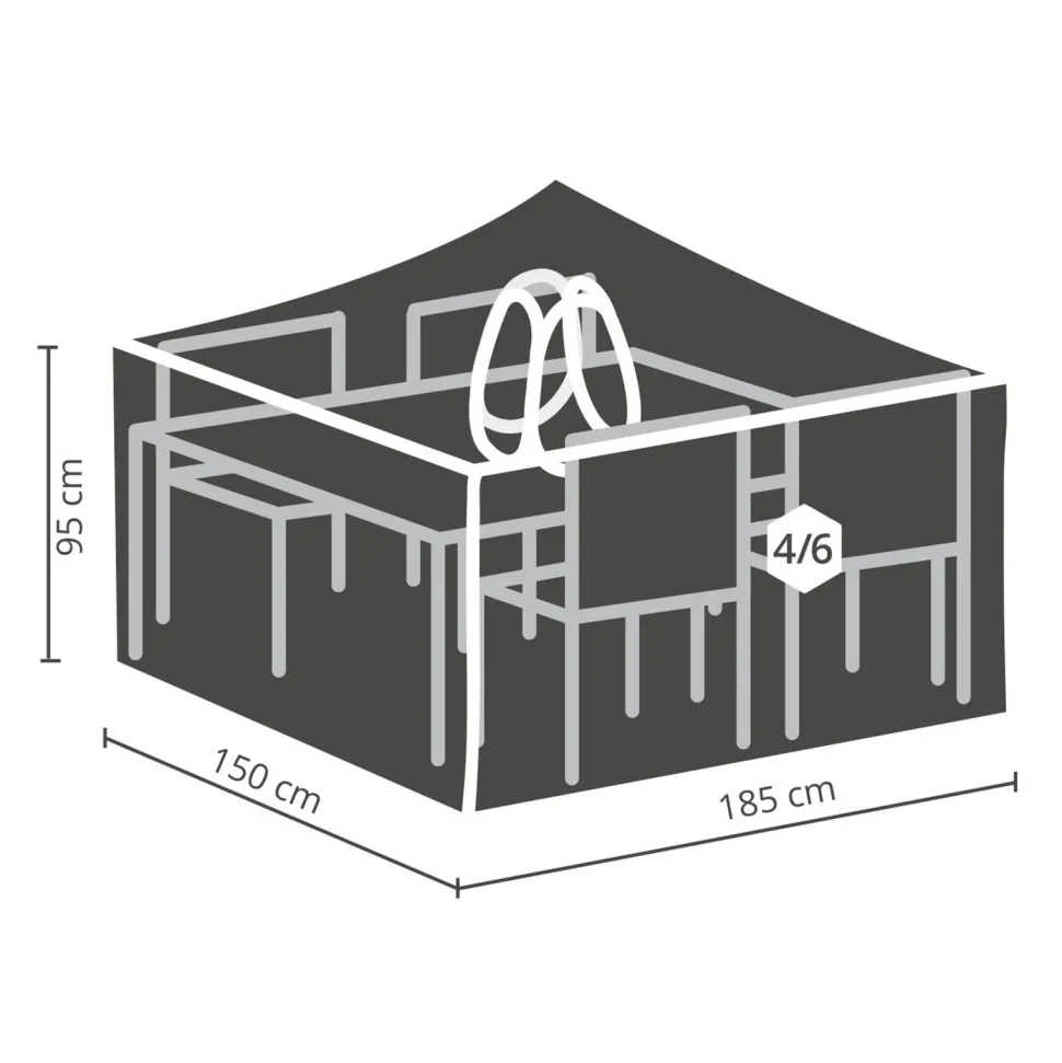 Winza Outdoor Covers Tuinmeubelhoes Tuinset M + Bobbin