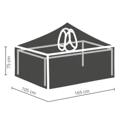 Winza Outdoor Covers Tuinmeubelhoes Tafel Tot 160 Cm + Bobbin