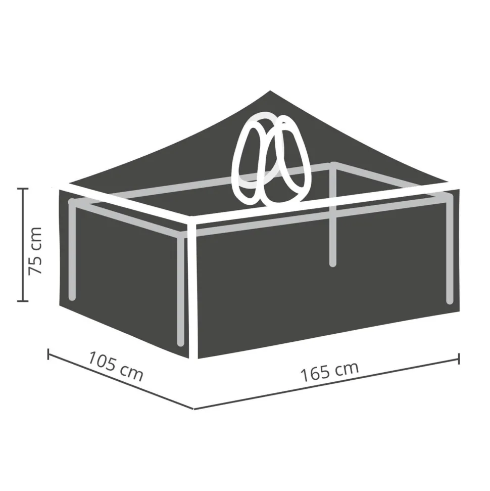 Winza Outdoor Covers Tuinmeubelhoes Tafel Tot 160 Cm + Bobbin