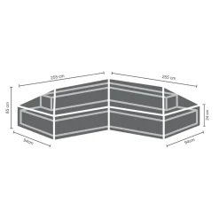 Winza Outdoor Covers Tuinmeubelhoes L-Vorm 255
