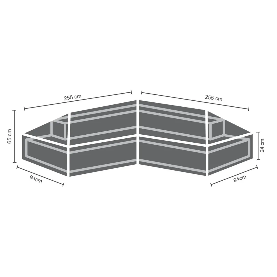 Winza Outdoor Covers Tuinmeubelhoes L-Vorm 255