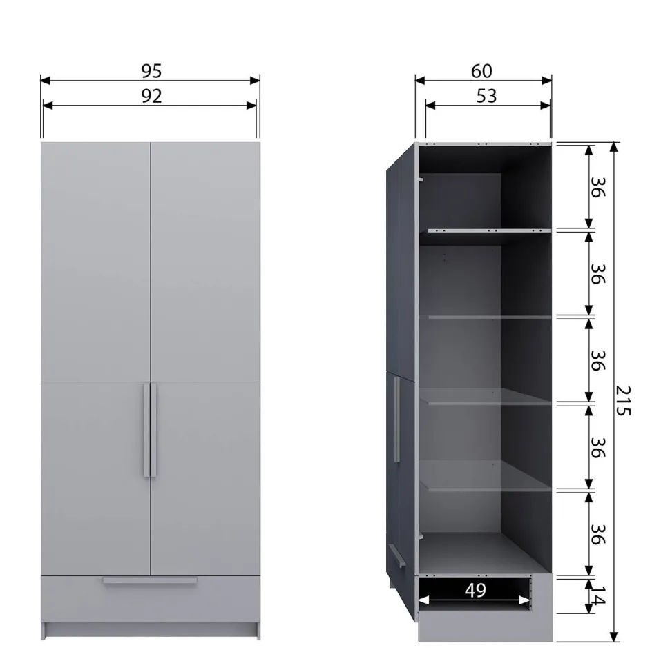 Woood Kledingkast Kast Pure
